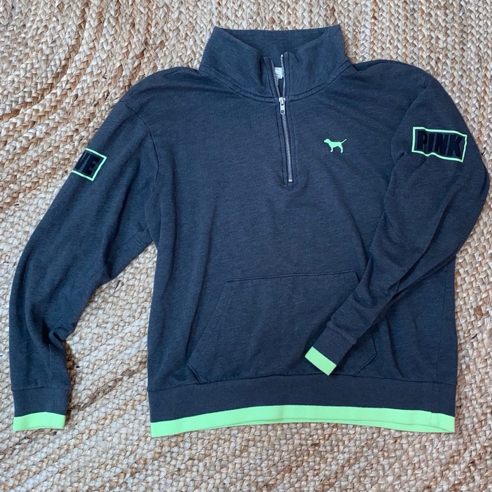 PINK 3/4 zip lightweight pullover